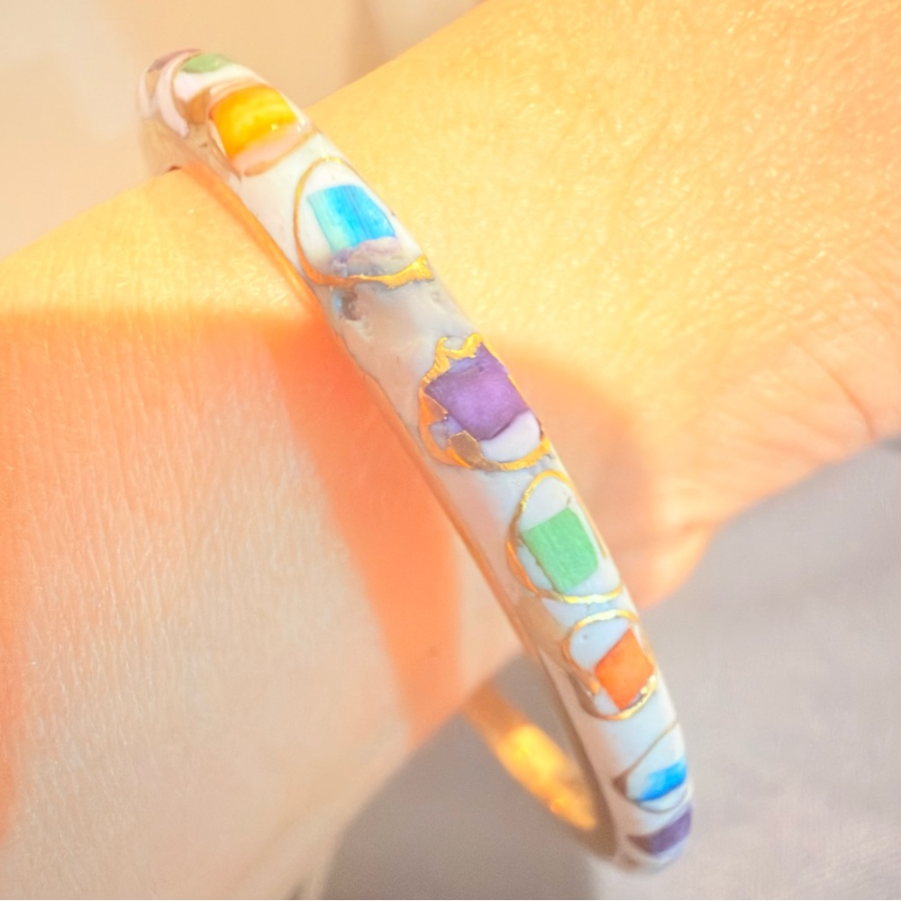 Fraggle Bangle Colorful Enamel Bangle Bracelet